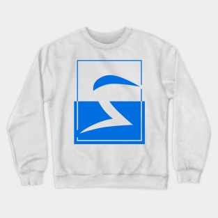 Blue Rectangle Crewneck Sweatshirt